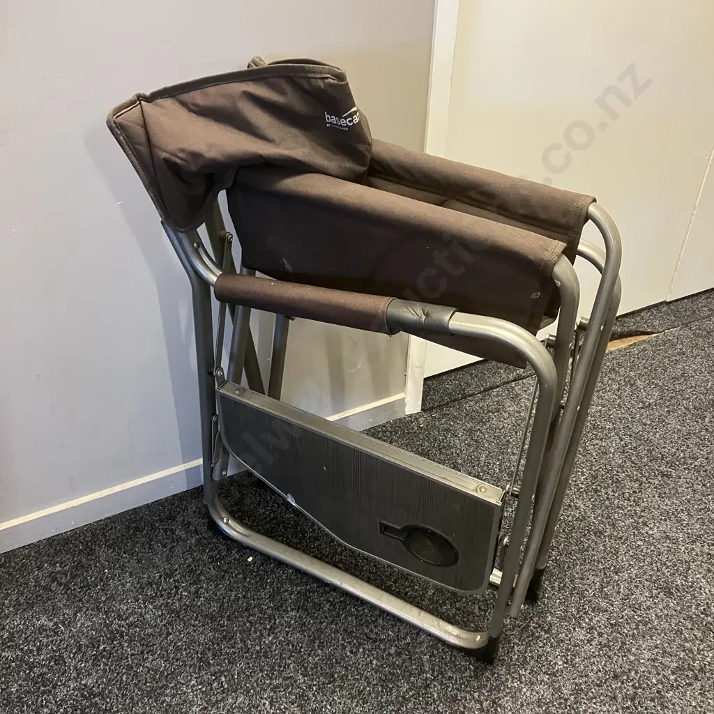Kathmandu Basecamp Directors Chair With Side Table, Foldup Image 1++