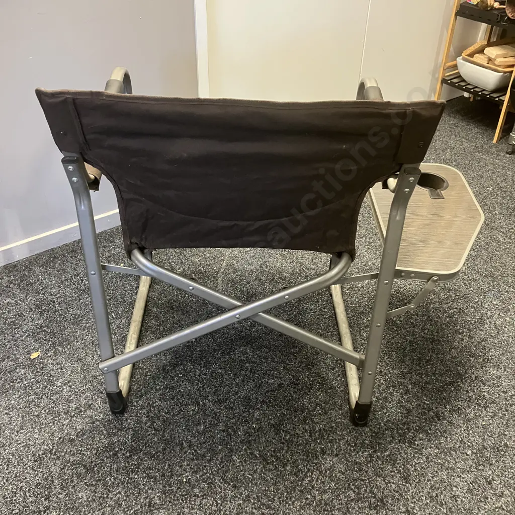 Kathmandu Basecamp Directors Chair With Side Table, Foldup Image 1++