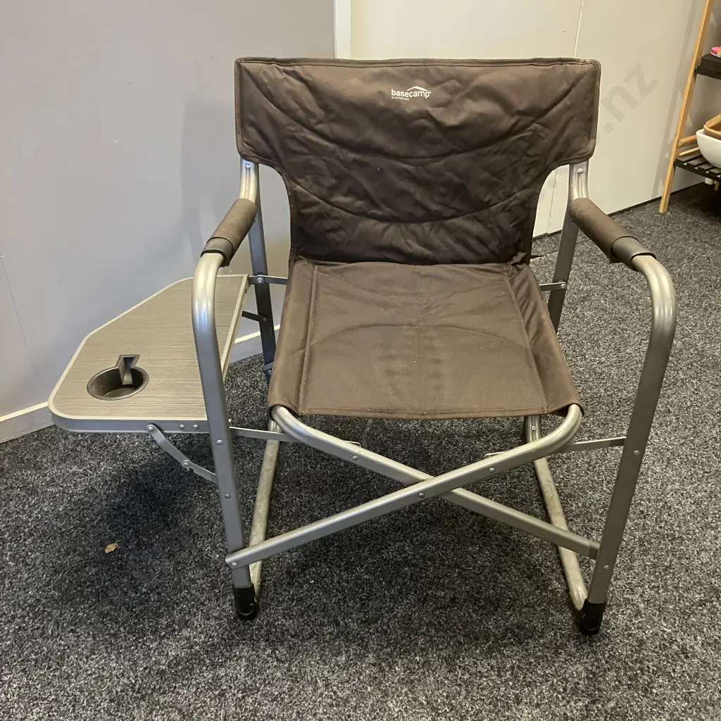 Kathmandu Basecamp Directors Chair With Side Table, Foldup Image 1++
