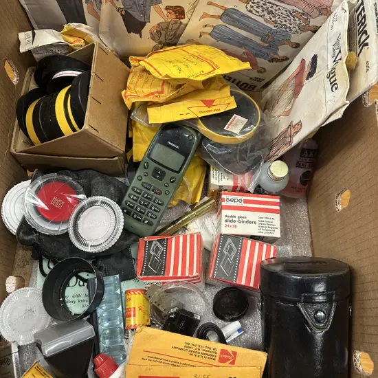 Assorted Vintage Items Including Nokia Phone, Vogue Patterns, Etc 