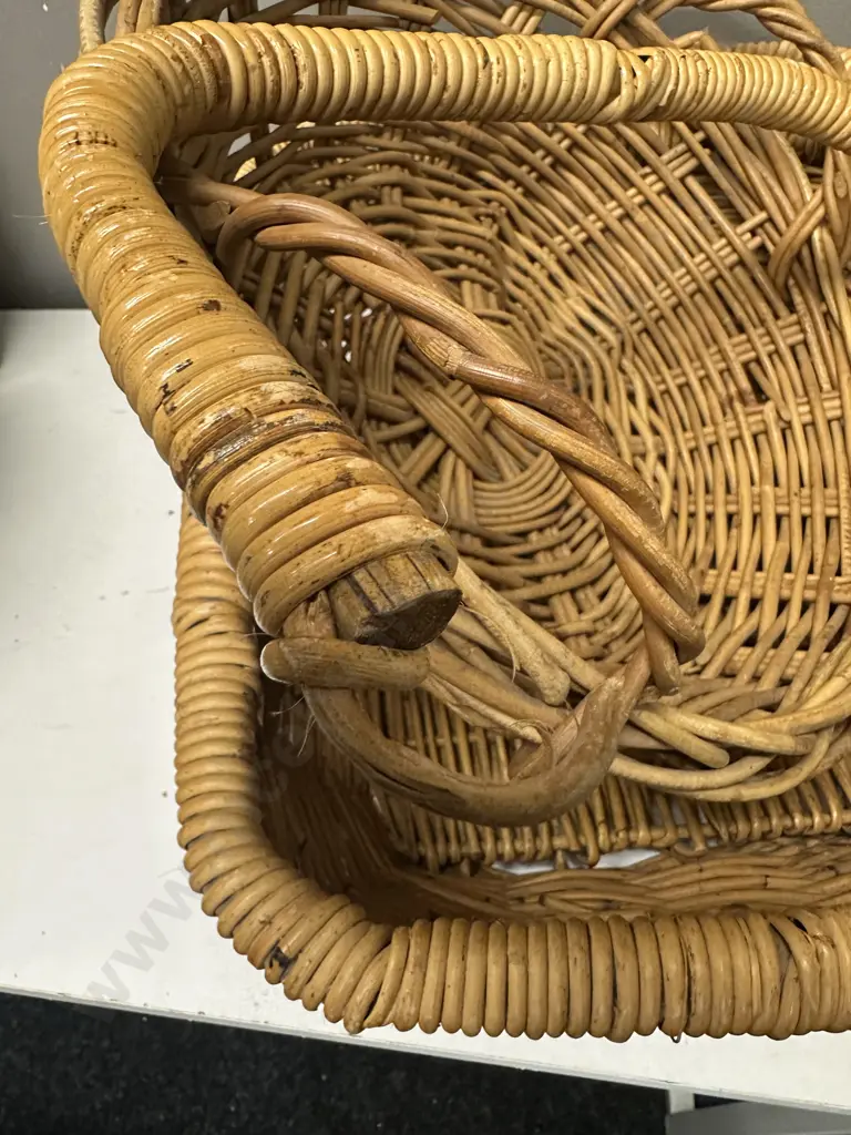 Vintage Cane Baskets (as found) Image 1++