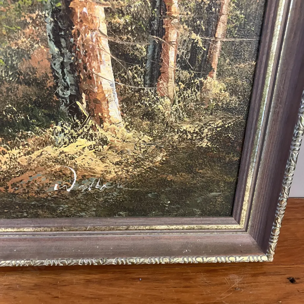 Framed Original Oil On Board By Colin Wallace. 57.5 x 68cm Image 1++