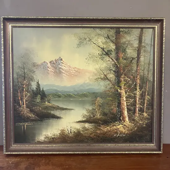 Framed Original Oil On Board By Colin Wallace. 57.5 x 68cm