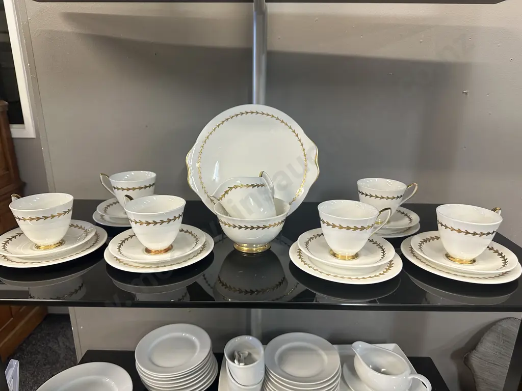 Vintage Royal Albert Teaware White With Gold Gilt Detail  Image 1++