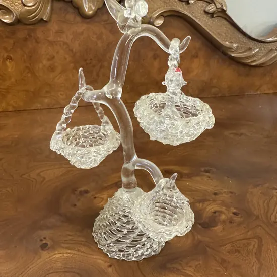 Hand Blown Spun Glass Ornament