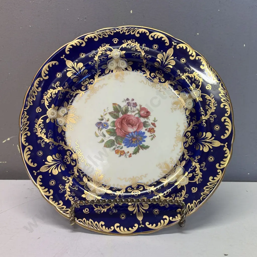 Aynsley Handpainted "Royalty" Cabinet Display Plate. Dia 23.5cm Image 1++
