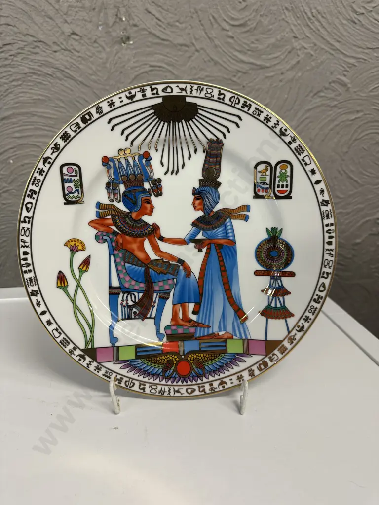 Vintage Rare Limoges Eyptian Porcelain Plate Dia26cm. Image 1++