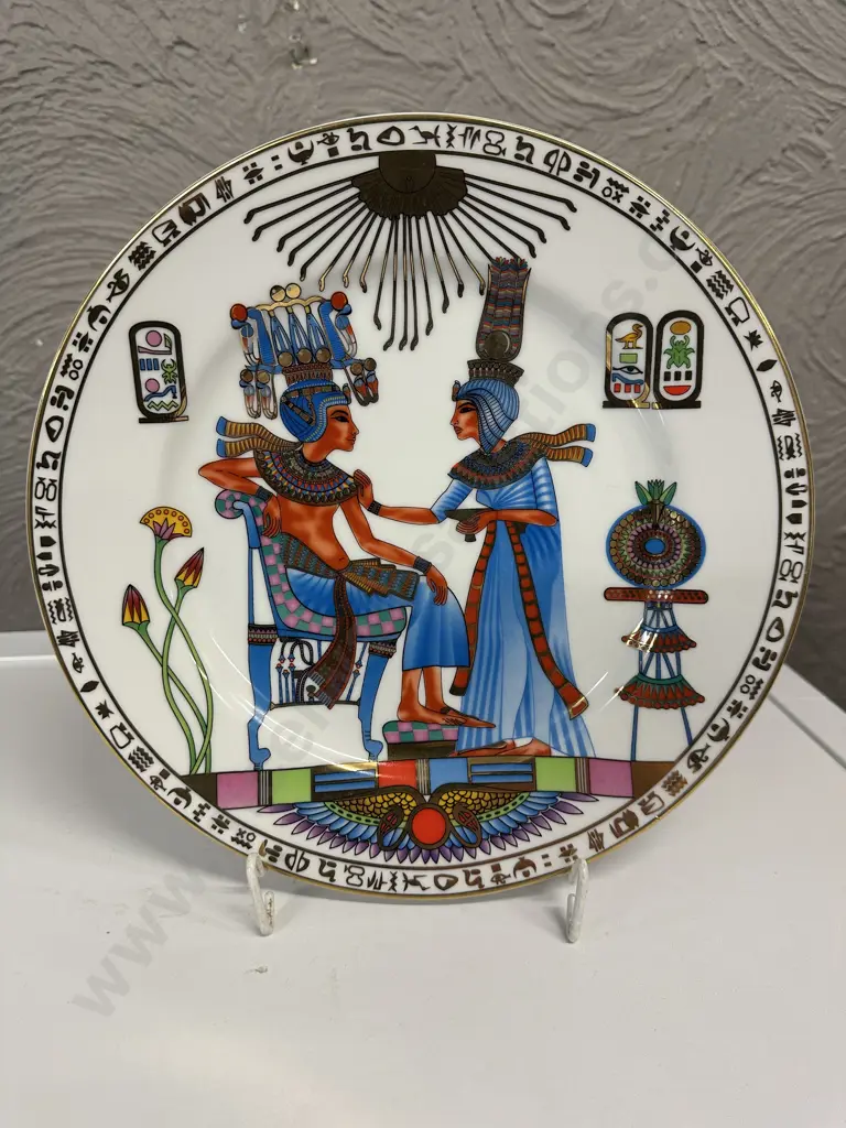 Vintage Rare Limoges Eyptian Porcelain Plate Dia26cm. Image 1++