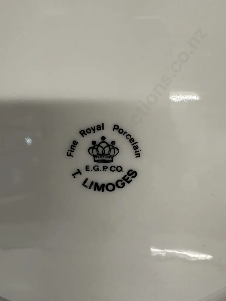 Vintage Rare Limoges Eyptian Porcelain Plate Dia26cm. Image 1++