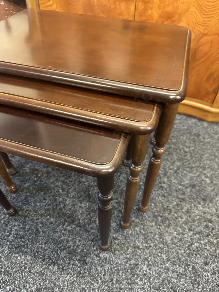 Vintage Nesting Tables Set Of Three Image 1++