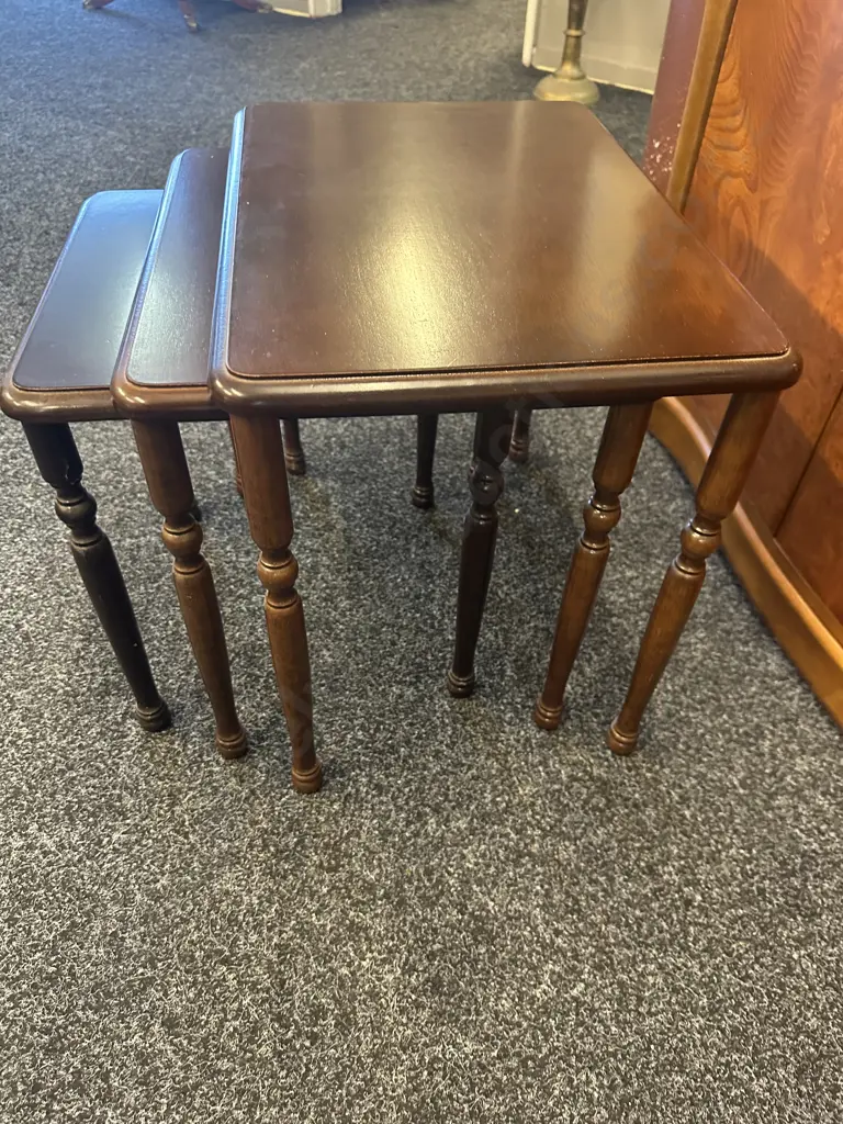Vintage Nesting Tables Set Of Three Image 1++