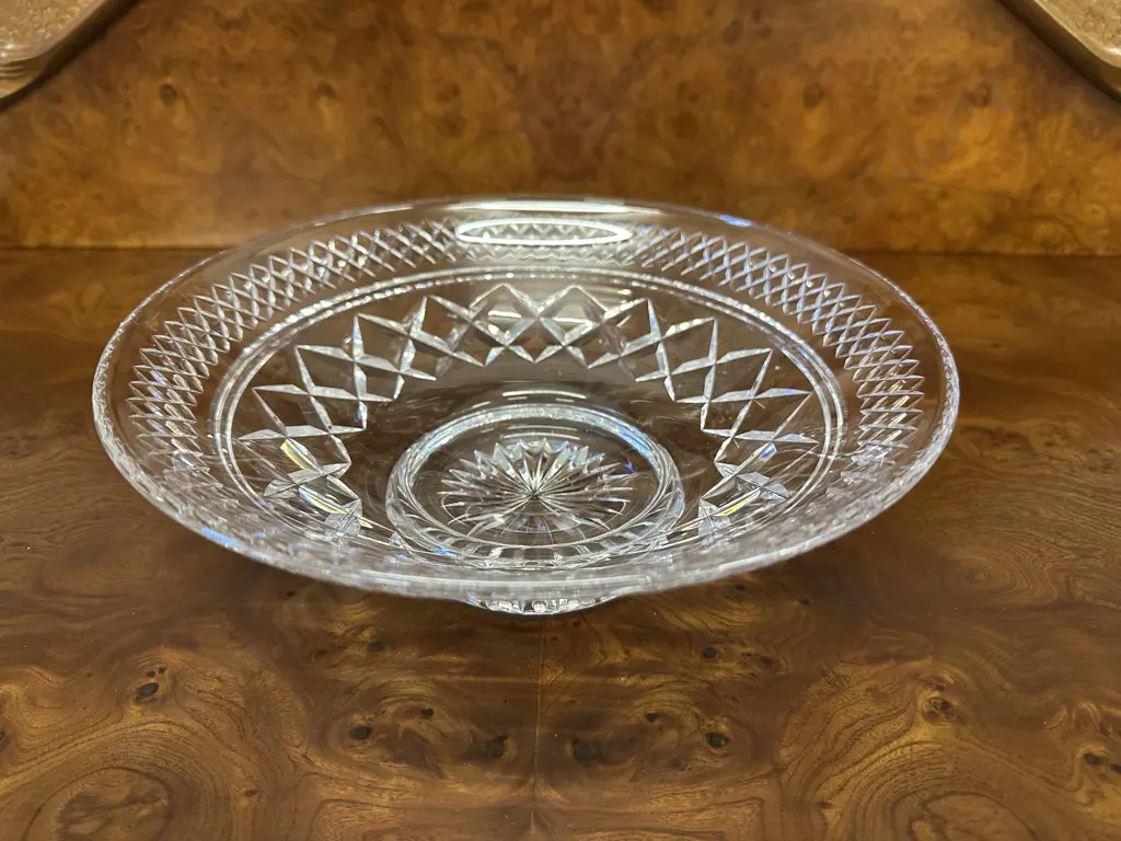 Vintage Footed Crystal Bowl H8.5,Dia25cm. Image 1++