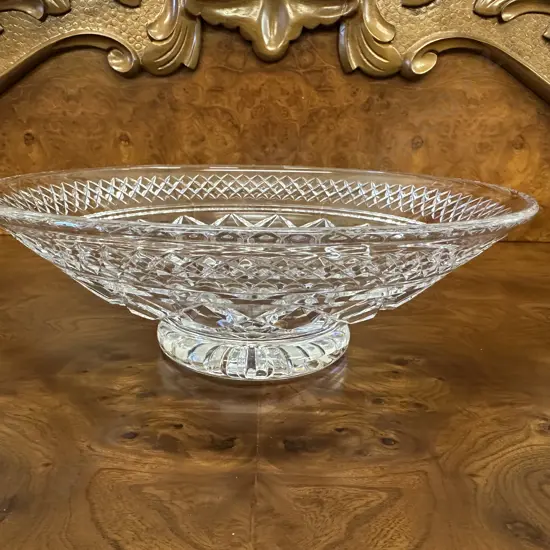 Vintage Footed Crystal Bowl H8.5,Dia25cm.