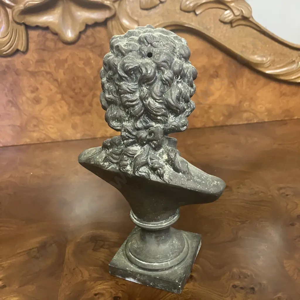 Vintage Bronze Ludwig Van Beethoven Bust. H21.5cm Image 1++