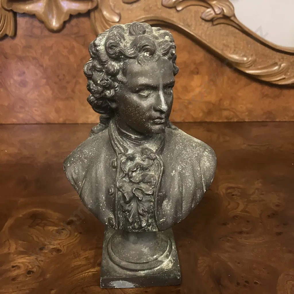 Vintage Bronze Ludwig Van Beethoven Bust. H21.5cm Image 1++