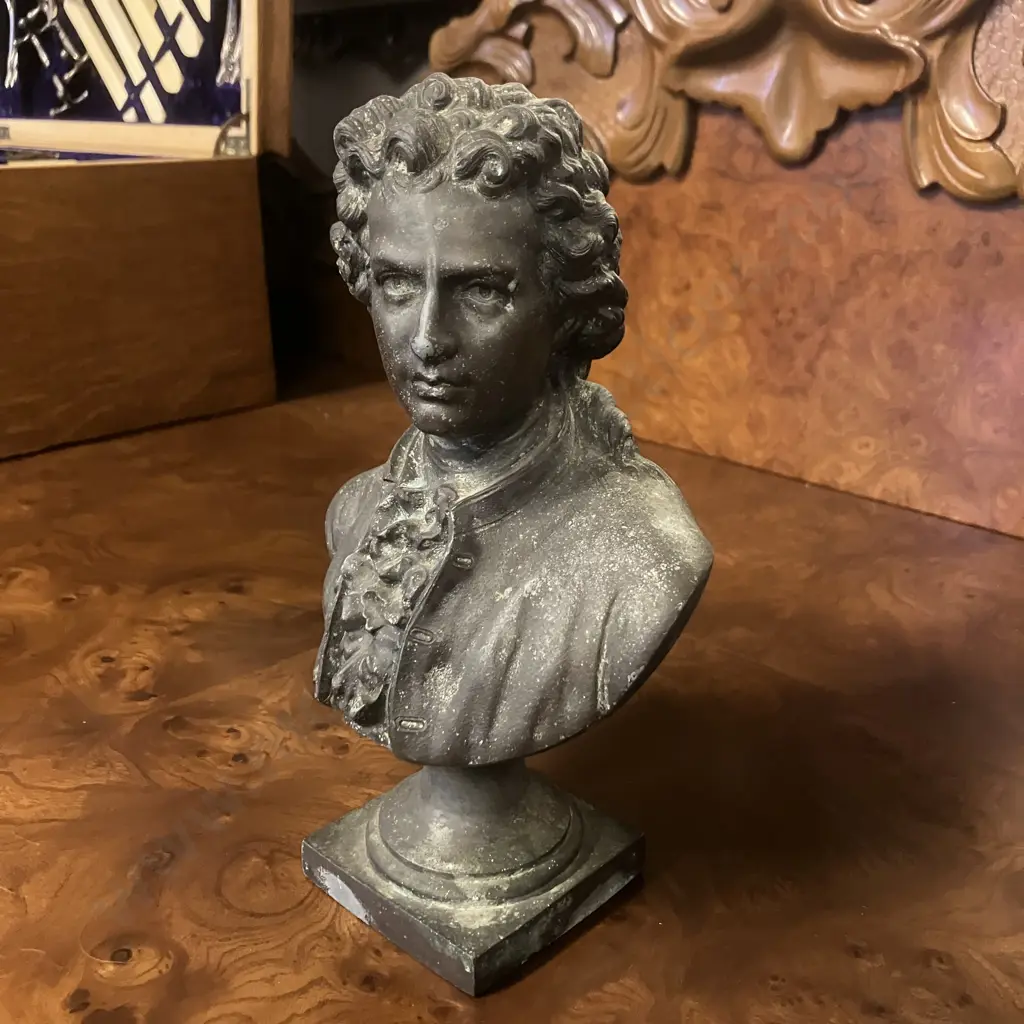 Vintage Bronze Ludwig Van Beethoven Bust. H21.5cm Image 1++