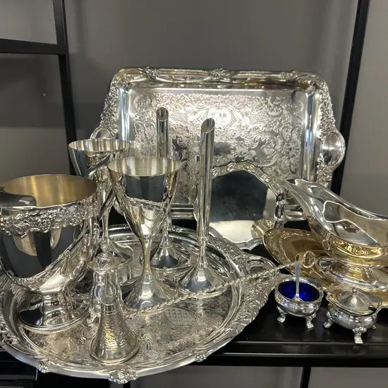 Selection Of Vintage Silverware Including Rodd