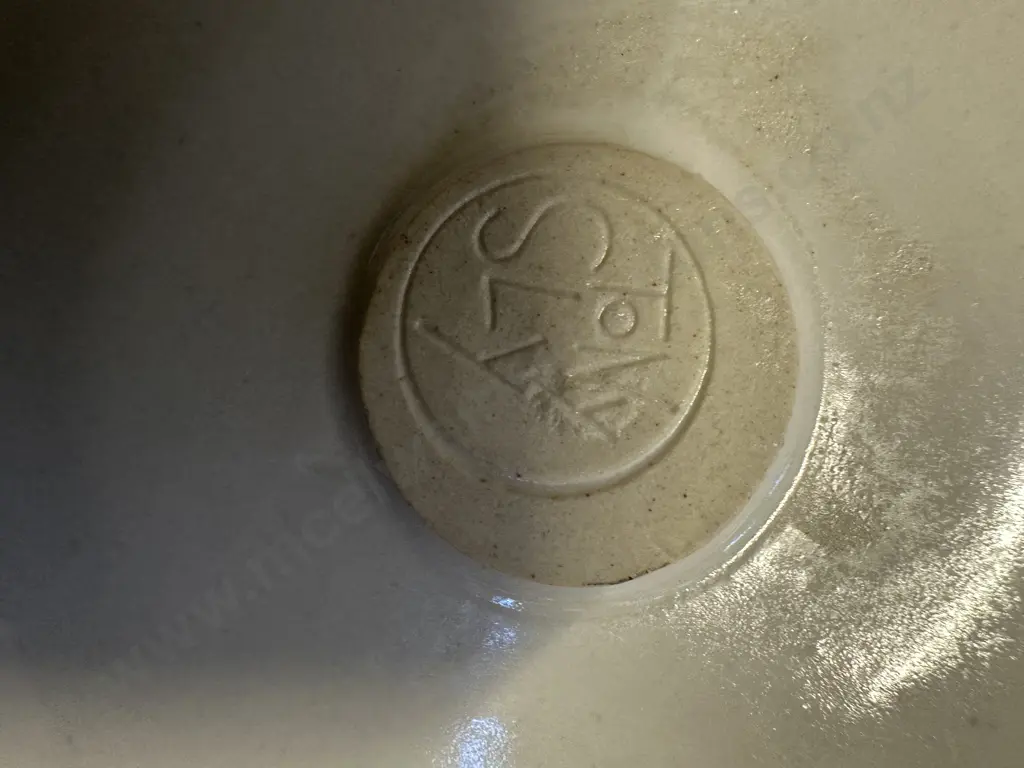 Tony Sly Pottery Plate Signed With Bowl Image 1++
