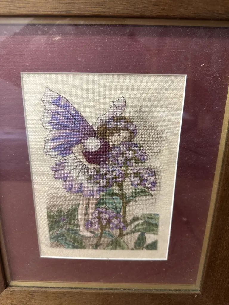 Wooden Oak Framed Cross Stitch Artworks Image 1++