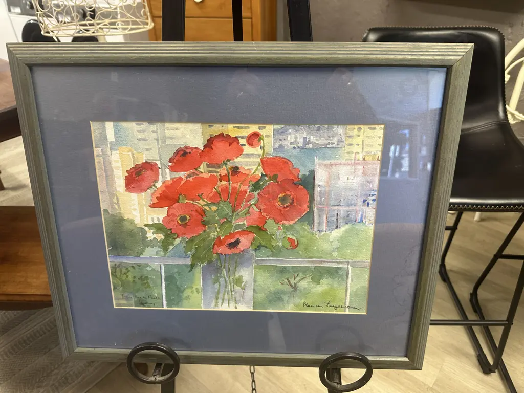 Signed Water Colour Hyde Park Sydney H46, W55cm. Image 1++