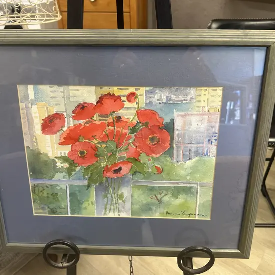 Signed Water Colour Hyde Park Sydney H46, W55cm.