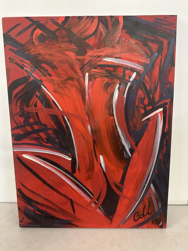 Original Picture On Canvas 'Shag' By Collette #270 H61,W46cm. Image 1++