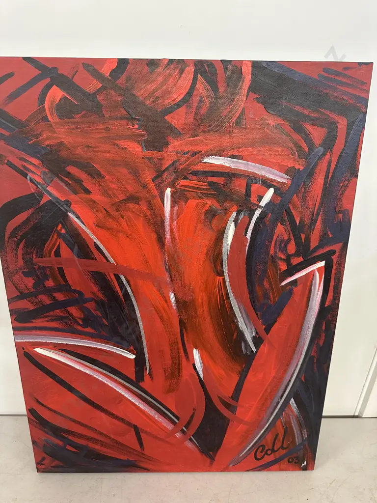 Original Picture On Canvas 'Shag' By Collette #270 H61,W46cm. Image 1++