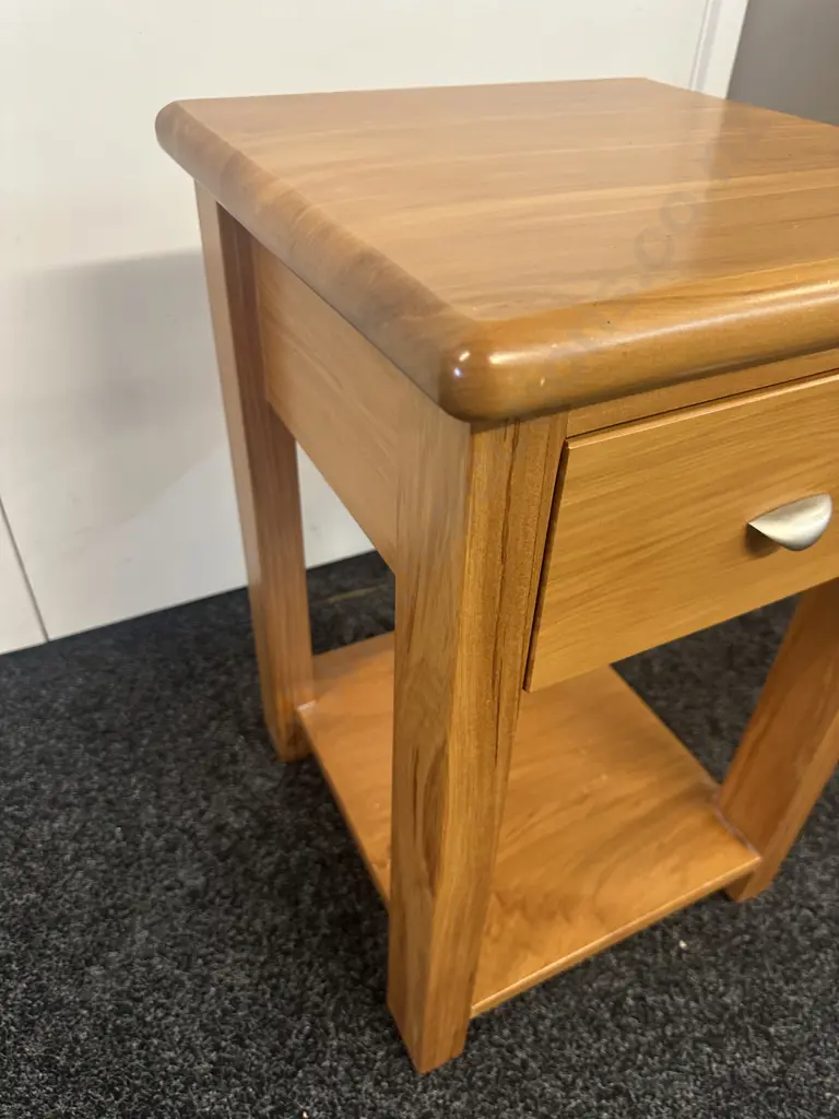 Kingswood Furniture Rimu Bedside Table With Single Drawer  Image 1++