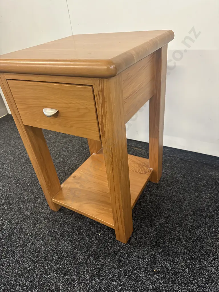 Kingswood Furniture Rimu Bedside Table With Single Drawer  Image 1++