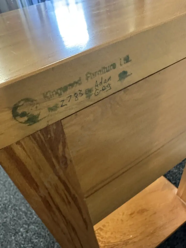 Kingswood Furniture Rimu Bedside Table With Single Drawer  Image 1++