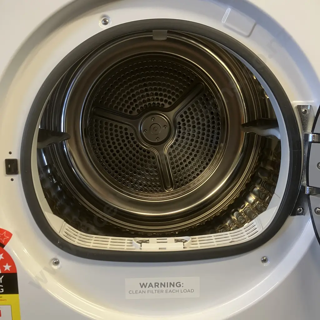 Fisher & Paykel 8kg Sensor Condenser Dryer DE8060P3 - White (Under 12mths Old) Image 1++