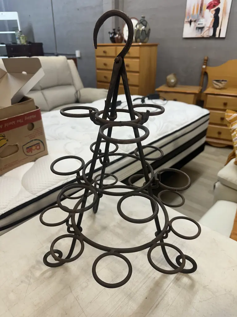 Wrought Iron 18 Bottle Wine Rack Image 1++