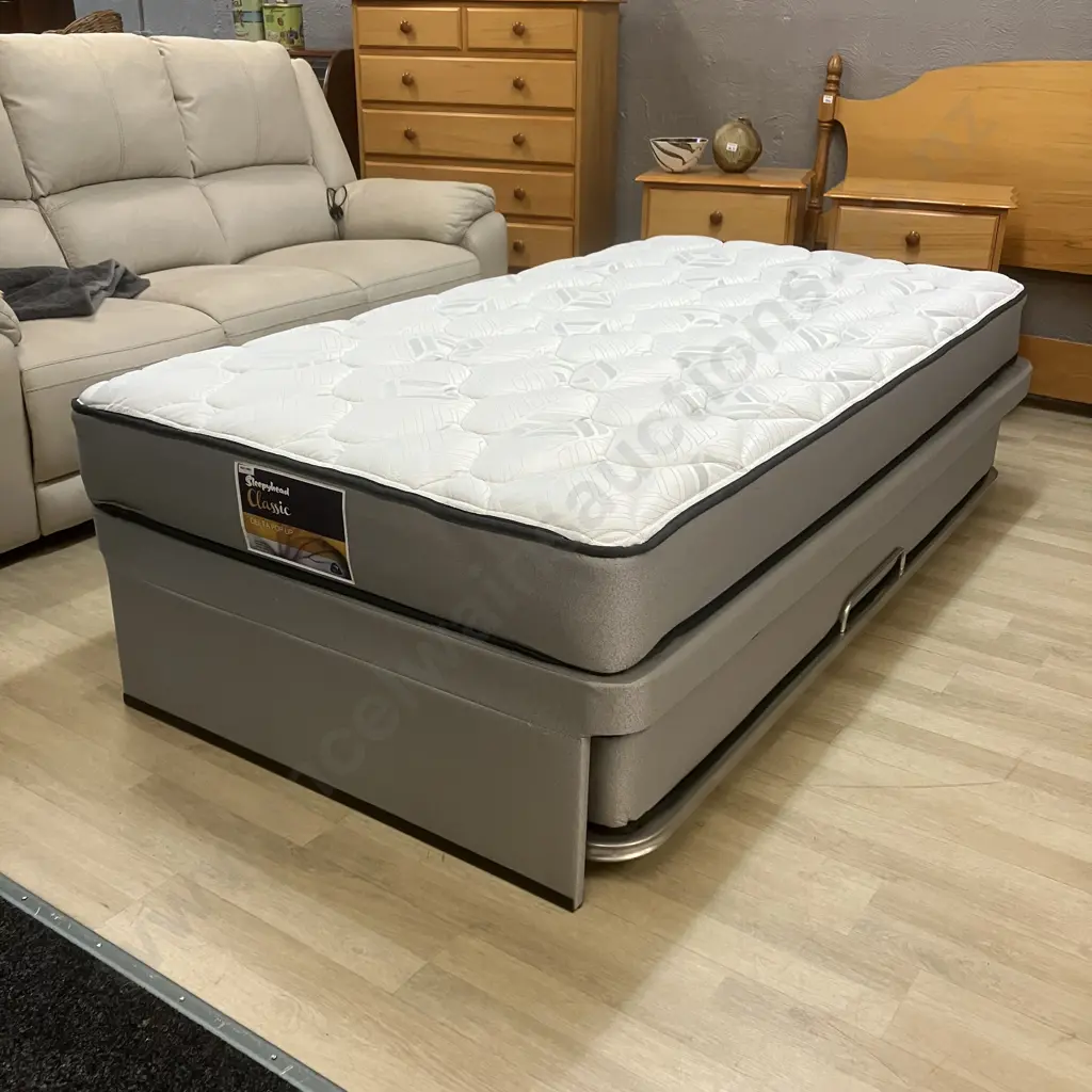 Sleepyhead Classic Delta Pop Up Trundler Bedset - King Single Bed With Single Size Trundler Image 1++