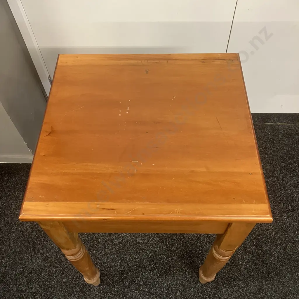 Vintage Repurposed Wooden Side Table. H75 W52 D50cm Image 1++