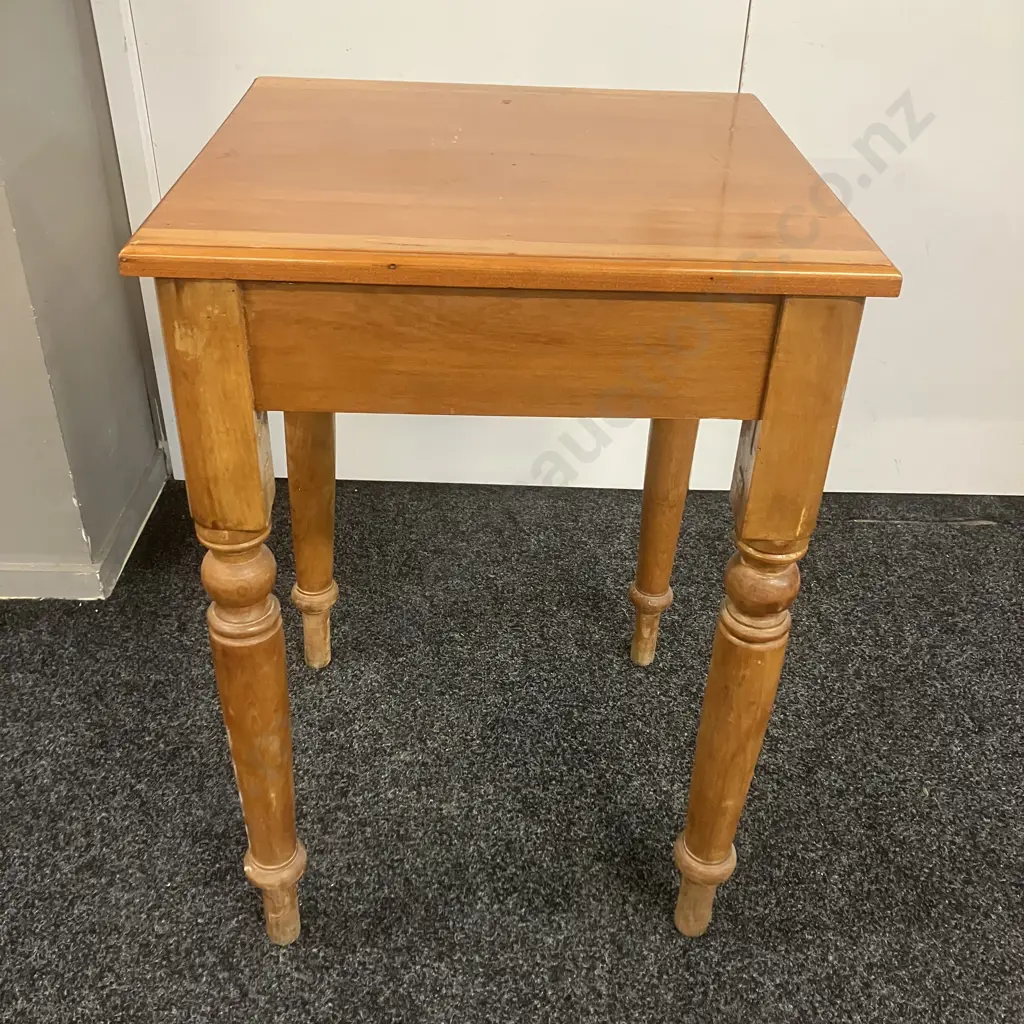 Vintage Repurposed Wooden Side Table. H75 W52 D50cm Image 1++