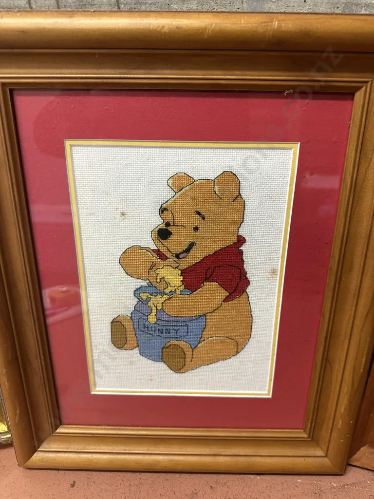 Framed Artwork Including Pooh Bear Image 1++