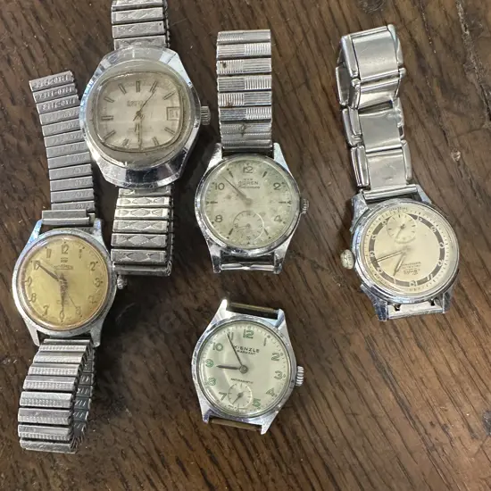 Assorted Vintage Mens Watches (as found)
