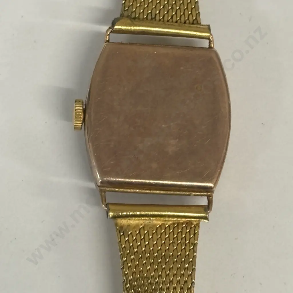 Antique Swiss Made ladies watch - rose gold? stamped on clasp Image 1++