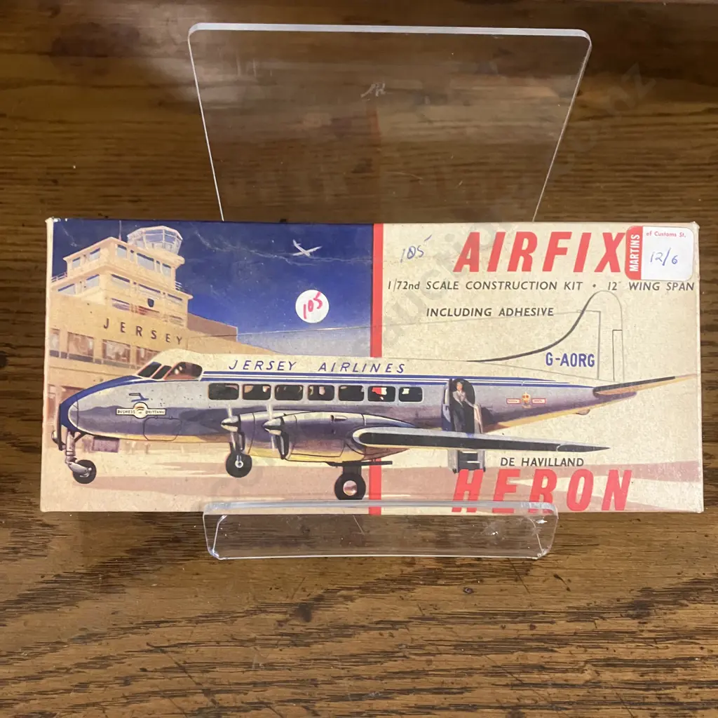 Vintage Airfix De Havilland Heron, 1/72 Scale Model Kit, Series 3, No.381 - England 1959 (Open Box) Image 1++