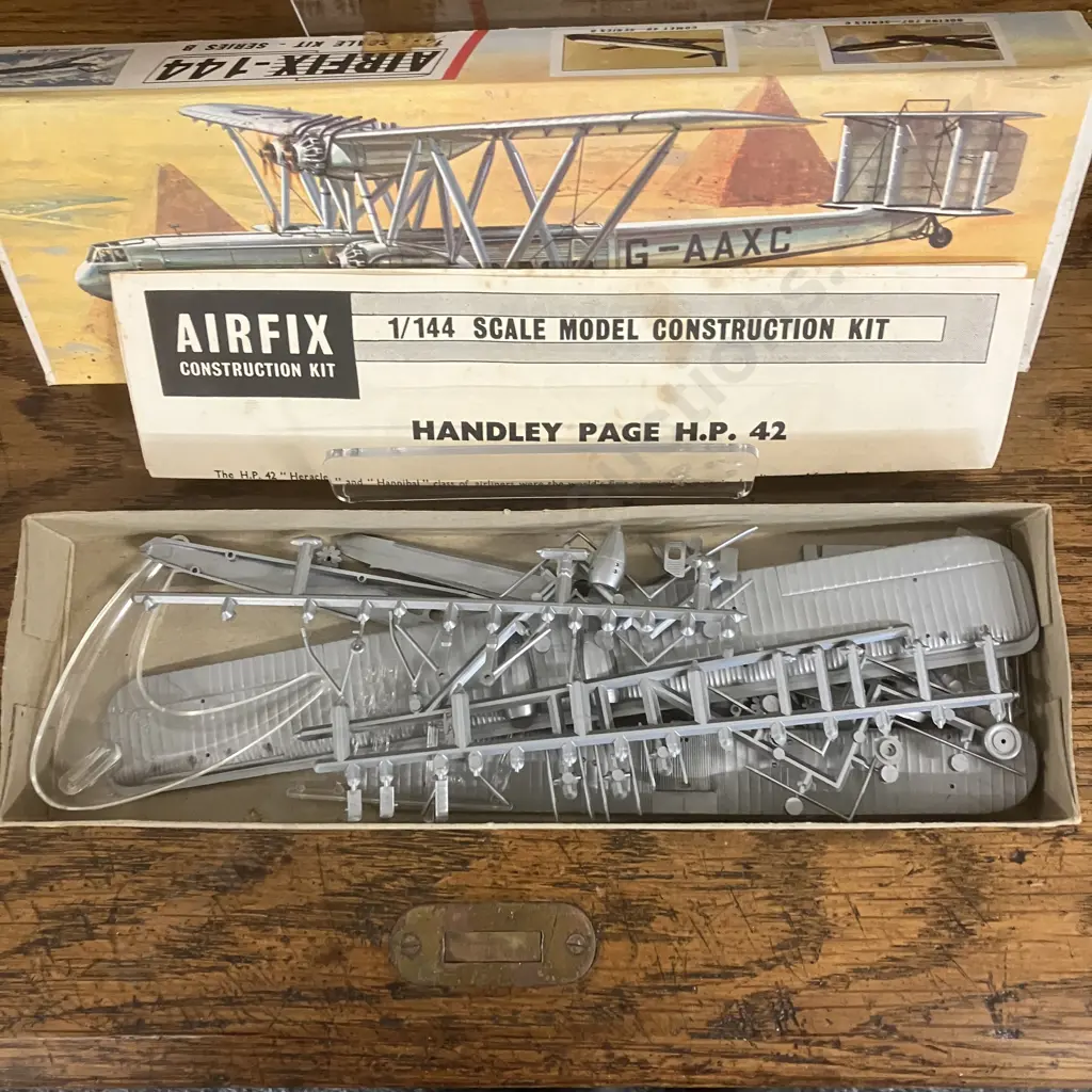 Vintage Rare Airfix H.P. 42 "Heracles" 1/144 Scale Model Kit #SK502 - England 1965 (Open Box) Image 1++
