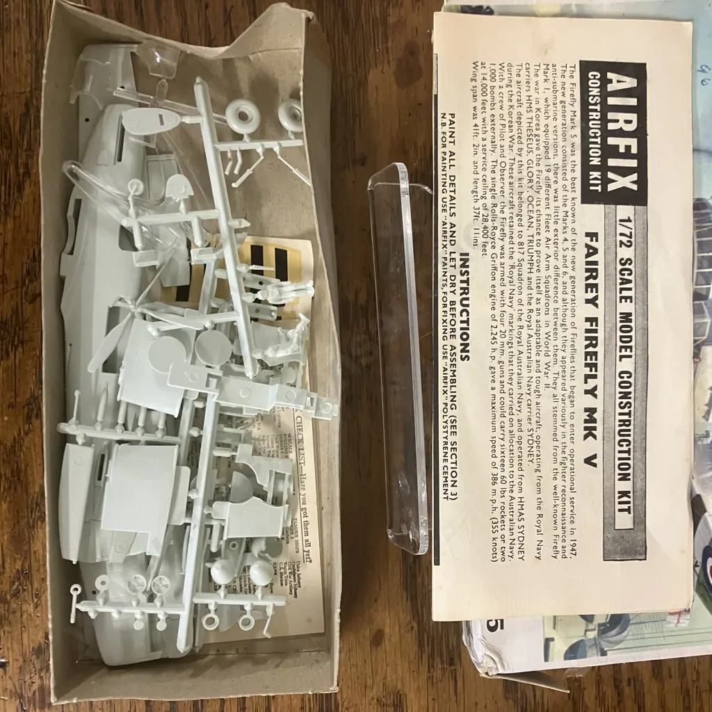 Vintage Airfix Firefly MK.5 #298 1966 Series 2 & Lockheed Hudson 1 #386 1963 Series 3 1/72 Scale - England (Open Boxes) Image 1++