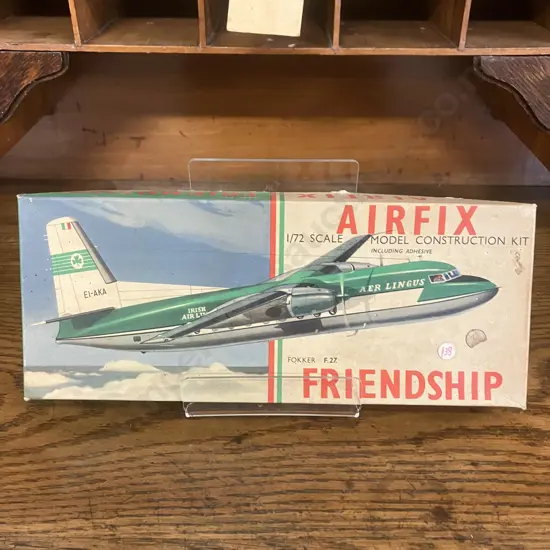 Vintage Airfix Fokker F.27. Friendship, 1/72 Scale Model Kit, Series 5, No.583 - England 1960 (Open Box)