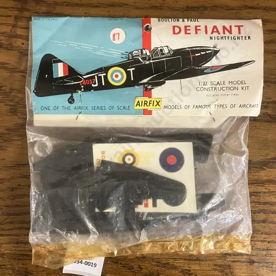 Vintage Airfix Boulton & Paul Defiant Nightfighter Kit, 1/72 scale, Pattern 111. Sealed In Hang Bag - England 1960