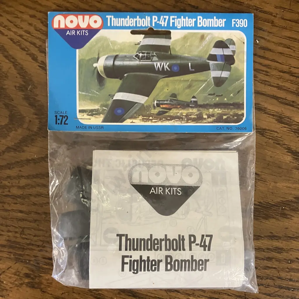 Vintage Novo(ex Frog) 1/72 Air Kits Thunderbolt P47 F390, DH88 Comet F168, Kittyhawk P40E F391, Morane Saulnier 406 F157 Image 1++