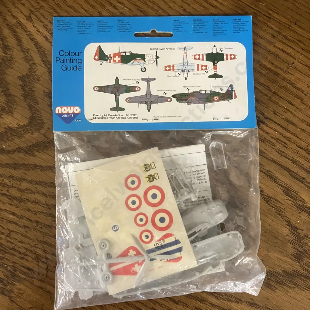 Vintage Novo(ex Frog) 1/72 Air Kits Thunderbolt P47 F390, DH88 Comet F168, Kittyhawk P40E F391, Morane Saulnier 406 F157 Image 1++