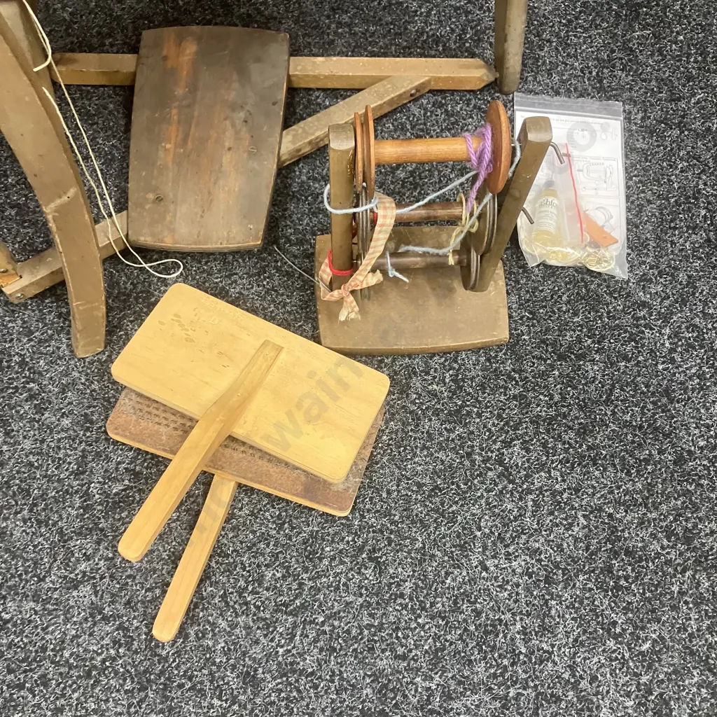 Ashford Traditional Spinning Wheel - Single Drive With Lazy Kate, Maintenance Kit, Carding Brushes. 56cm Wheel Image 1++