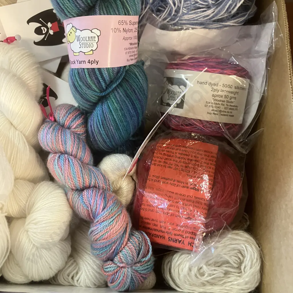 Box Lot Assorted Wool Image 1++