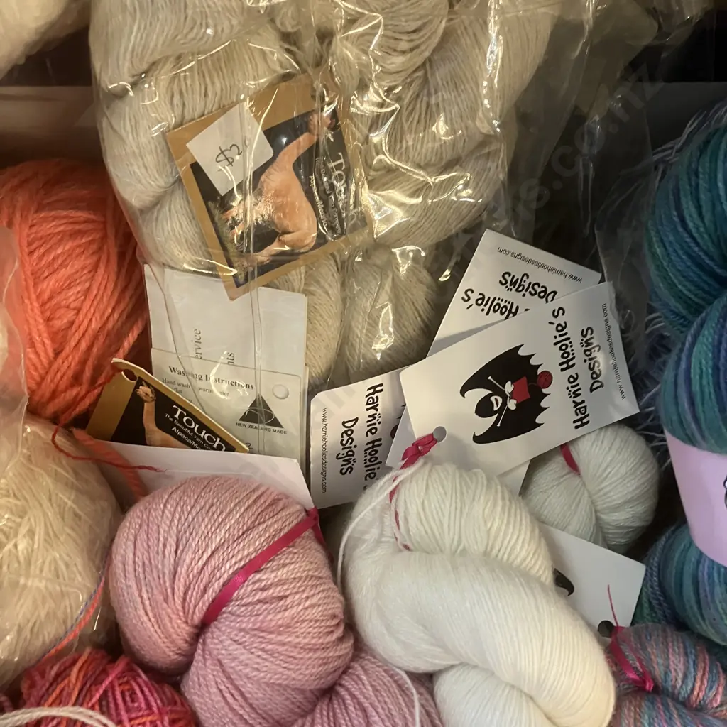 Box Lot Assorted Wool Image 1++