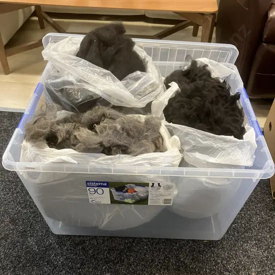Box Lot Assorted Spinning Fleece / Fibre