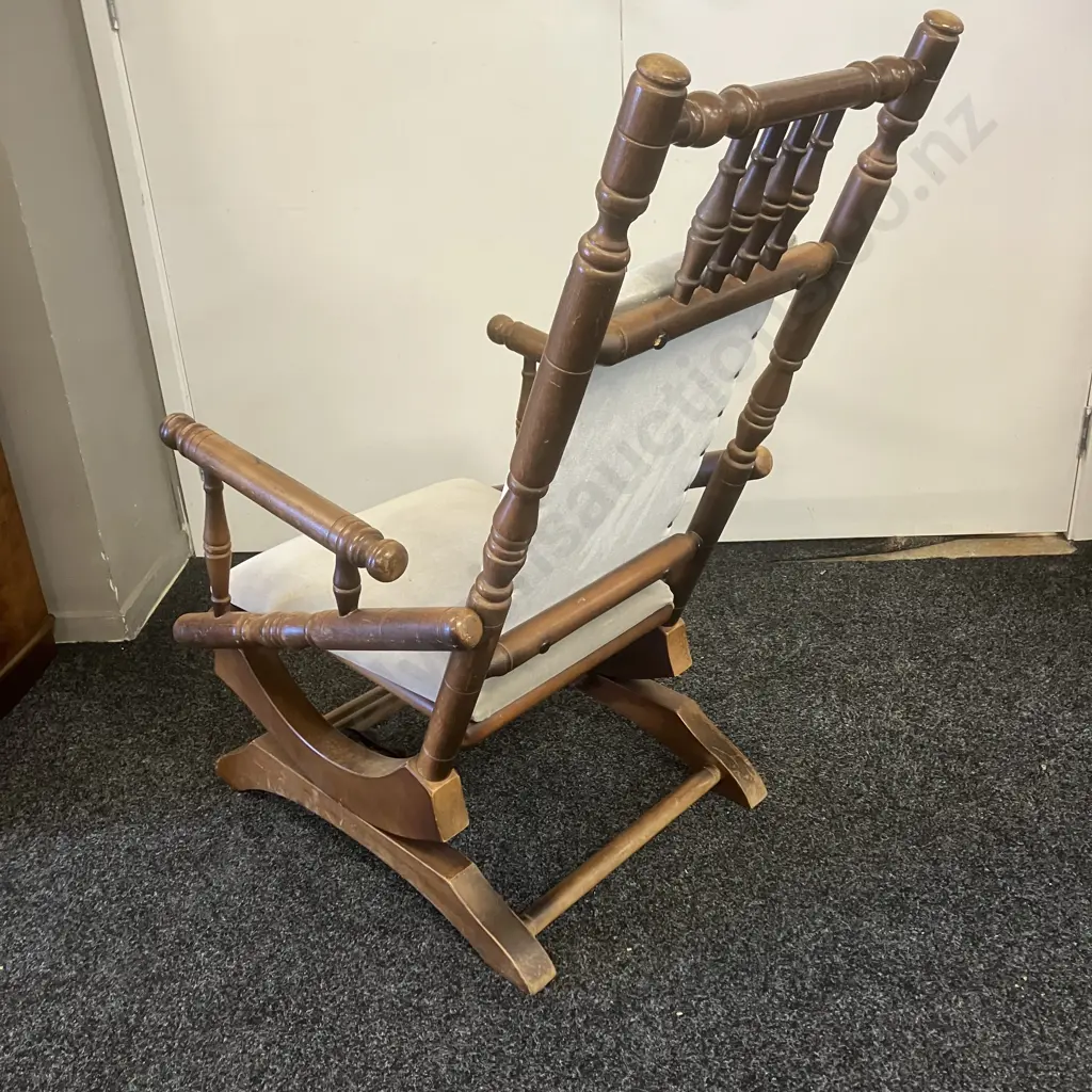 Spinners Steel Sprung Rocking Chair,  (Fabric As Found) Image 1++